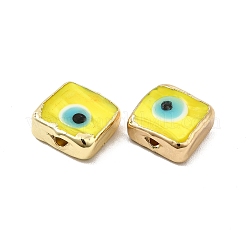 Brass Enamel Beads&nbsp;KK-F842-02C