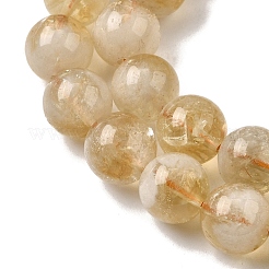 Heated Natural Citrine Beads Strands&nbsp;G-D323-A01-10mm-A