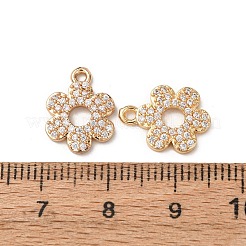 Brass Micro Pave Cubic Zirconia Pendants&nbsp;ZIRC-L105-04B-G
