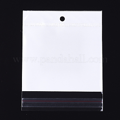 パールフィルムセロハンバッグ  OPP材料  粘着シール  ハングホール付き  長方形  ホワイト  17~17.5x11cm  一方的な厚さ：0.045mm  インナー対策：12.3x11のCM&nbsp;OPC-S019-05E