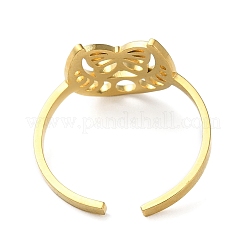 304 Stainless Steel Open Cuff Ring&nbsp;LS-RJEW-C063-02G