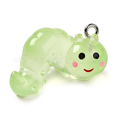 Luminous Transparent Resin Pendants&nbsp;RESI-E056-03P-02