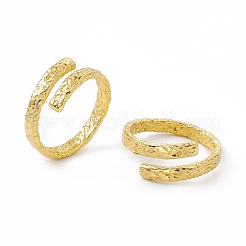 Ion Plating(IP) 304 Stainless Steel Cuff Ring for Women&nbsp;RJEW-C060-35G