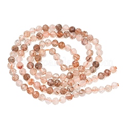 Natural Copper Rutilated Quartz Beads Strands&nbsp;G-P629-A01-02