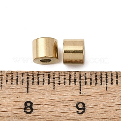 304ステンレススチールビーズ  コラム  イオンプレーティング（ip）  18KGP本金メッキ  5x4mm  穴：2mm&nbsp;STAS-I358-05G