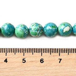 Dyed Natural Magnesite Beads Strands&nbsp;G-L617-D01-8mm-01
