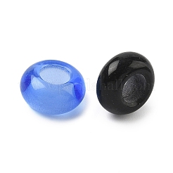 ガラスヨーロピアンビーズ  大穴ビーズ  ロンデル  ミックスカラー  12x6mm  穴：5.5mm&nbsp;GLAA-A020-01