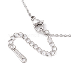 Alloy Rhinestone Letter Pendant Necklaces&nbsp;NJEW-JN04886