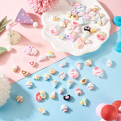 70Pcs 7 Styles Resin Cabochons&nbsp;RESI-TA0004-06