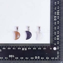 15Pcs 15 Styles Natural & Synthetic Mixed Gemstone Pendants&nbsp;G-SZ0002-19