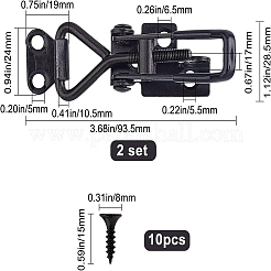 2 Sets 304 Stainless Steel Adjustable Toggle Latch Clamp&nbsp;TOOL-GF0001-80