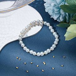 50Pcs 925 Sterling Silver Crimp Beads&nbsp;STER-BBC0009-66