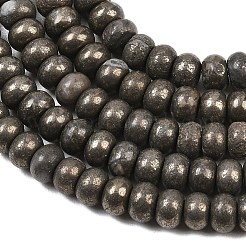 Natural Pyrite Beads Strands&nbsp;G-L647-D07-4x6mm