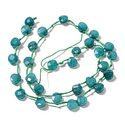 Synthetic Turquoise Dyed Beads Strands&nbsp;X-G-F513-02A-01