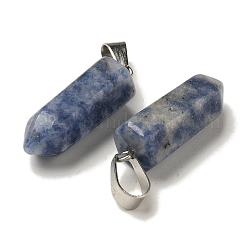 Natural Blue Spot Jasper Pendants&nbsp;G-Z067-07P-12