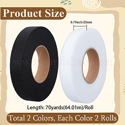 4 Rolls 2 Colors Double-sided Fabric Fusing Tape Adhesive Hem Tape&nbsp;DIY-CY0003-73