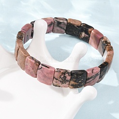Natural Hypersthene Beaded Stretch Bracelets for Unisex&nbsp;G-K303-02C