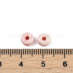 アクリル模造ターコイズビーズ  コラム  レッド  6x3.5mm  穴：1.6mm  約4545個/500g&nbsp;OACR-S047-19A