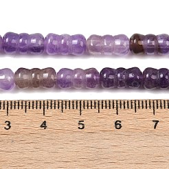 天然石アメジストビーズ連売り  蝶結び  12x6mm  穴：0.8mm  約32個/連  15.16''（38.5センチメートル）&nbsp;G-P595-A04-01