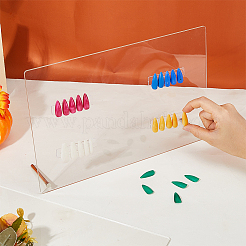 2Pcs Rectangle Acrylic Nail Art Display Board&nbsp;MRMJ-FH0001-62