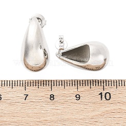Teardrop Brass Stud Earrings&nbsp;EJEW-Q015-20A-P