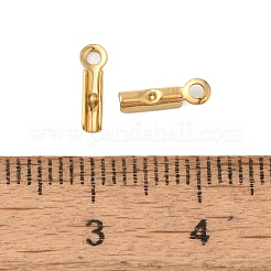 Ion Plating(IP) 304 Stainless Steel Folding Crimp Cord Ends&nbsp;FIND-Q118-01G-01