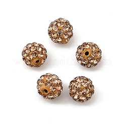 Polymer Clay Rhinestone Beads&nbsp;LS-RB-H284-6MM-Half-246