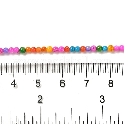 アイスクリーム色に染めた天然淡水貝ビーズ連売り  ラウンド  ミックスカラー  2mm  穴：0.5mm  約167個/連  14.65インチ（37.2cm）&nbsp;X1-SHEL-G018-01D