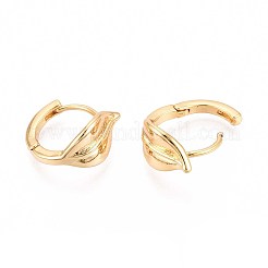 Brass Hoop Earrings&nbsp;EJEW-T047-96G
