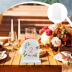 Acrylic Blank Table Number Sign Tent Holder&nbsp;AJEW-WH0481-123A