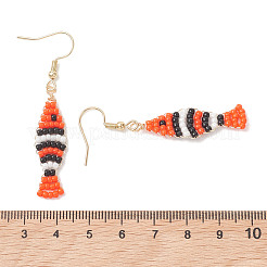 Handmade Glass Seed Beads Dangle Earrings&nbsp;EJEW-MZ00712