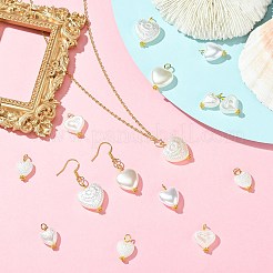 60Pcs 6 Styles ABS Plastic Imitation Pearl Pendants&nbsp;PALLOY-CJ00171