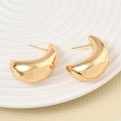 Brass Stud Earrings for Women&nbsp;KK-CBAD851-16G