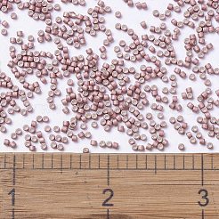 MIYUKIデリカビーズ  シリンダー  日本製シードビーズ  11/0  （db1166)亜鉛メッキマットピンクブラッシュ  1.3x1.6mm  穴：0.8mm  約2000PCS /ボトル  10 G /ボトル&nbsp;SEED-JP0008-DB1166