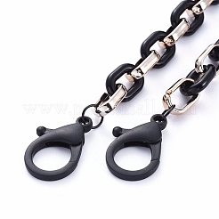 Personalized Acrylic & CCB Plastic Cable Chain Necklaces&nbsp;NJEW-JN02824-02