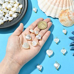 60Pcs 6 Styles ABS Plastic Imitation Pearl Pendants&nbsp;PALLOY-CJ00171