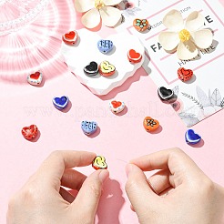 16Pcs 8 Colors Handmade Porcelain Beads&nbsp;PORC-CJ0001-43
