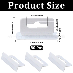 80Pcs Rectangle PP with PE Hanging Tabs&nbsp;KY-CP0001-35B