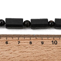 Natural Black Tourmaline Beeds Strands&nbsp;GG-CBA2D5B-A01-8x12mm