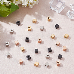 48Pcs 4 Color Ion Plating(IP) 304 Stainless Steel Beads&nbsp;STAS-DC0005-58