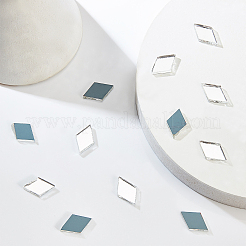 ガラスカボション  菱形  透明  19x12x3mm  200個/袋&nbsp;GLAA-PH0007-53