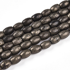 Natural Pyrite Beads Strands&nbsp;G-N346-02A-01