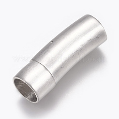 304ステンレススチール製バヨネット留め具  マット  つや消しプラチナ  32x11mm  穴：9mm&nbsp;STAS-O114-032C-MP