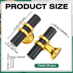 ステンレススチール製引き出し取っ手20個  キャビネットハンドル  ゴールドカラー  51x17x34mm&nbsp;AJEW-GO0004-45