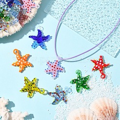 5Pcs Handmade Lampwork Pendants&nbsp;LAMP-YW0001-67A