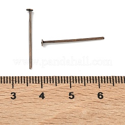 鉄平頭ピン  赤銅鉱  22x0.75~0.8mm  20ゲージ  約8333個/1000g  ヘッド：2mm&nbsp;HPR2.2cm-NF