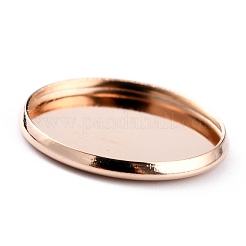 304 Stainless Steel Cabochon Settings&nbsp;STAS-Y001-12F-RG
