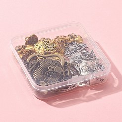 90G 3 Colors Ideas for Valentine Day Gifts Tibetan Style Alloy Pendants&nbsp;TIBEP-FS0001-08