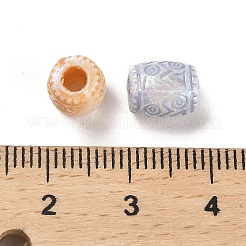 プラスチックビーズ  クラフトビーズ  コラム  8.5x7mm  穴：3mm  1351個/ 500g&nbsp;KY-B004-10A