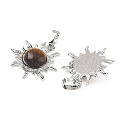 Natural Tiger Eye Pendants&nbsp;G-F786-08P-29